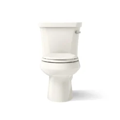 Two-piece elongated toilet, 1.28 gpf