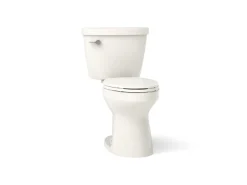 Two-piece elongated toilet, 1.6 gpf