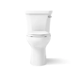 Two-piece elongated toilet, 1.28 gpf