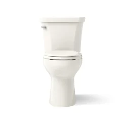 Two-piece elongated toilet, 1.28 gpf