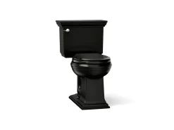 Two-piece round-front toilet, 1.28 gpf