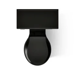 Two-piece round-front toilet, 1.28 gpf