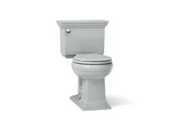 Two-piece round-front toilet, 1.28 gpf