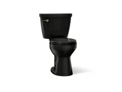 Two-piece round-front toilet, 1.28 gpf