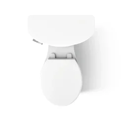 Two-piece round-front toilet, 1.28 gpf