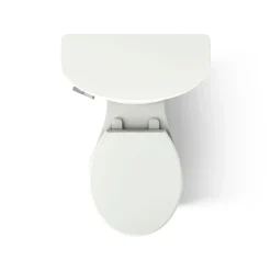Two-piece round-front toilet, 1.28 gpf