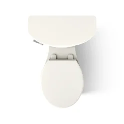 Two-piece round-front toilet, 1.28 gpf