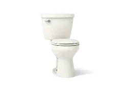 Two-piece round-front toilet, 1.28 gpf