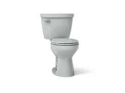 Two-piece round-front toilet, 1.6 gpf