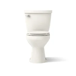 Two-piece round-front toilet, 1.6 gpf