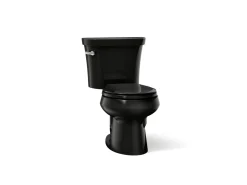 Two-piece round-front toilet, 1.28 gpf