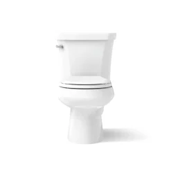 Two-piece round-front toilet, 1.6 gpf