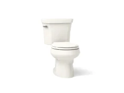 Two-piece round-front toilet, 1.6 gpf