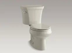 Two-piece round-front toilet, 1.6 gpf