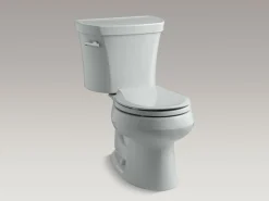Two-piece round-front toilet, 1.28 gpf