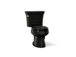 Two-piece round-front toilet, 1.28 gpf