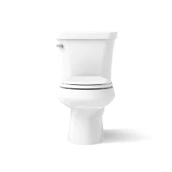 Two-piece round-front toilet, 1.28 gpf