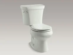 Two-piece round-front toilet, 1.28 gpf