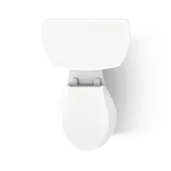 Two-piece round-front toilet, 1.28 gpf