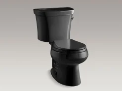 Two-piece round-front toilet, 1.28 gpf