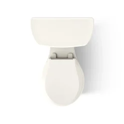 Two-piece round-front toilet, 1.28 gpf