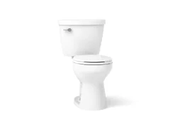 Two-piece round-front toilet, 1.6 gpf