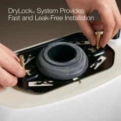 Two-piece round-front toilet, 1.6 gpf