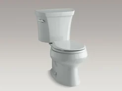 Two-piece round-front toilet, 1.28 gpf
