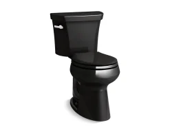 Two-piece round-front toilet, 1.28 gpf