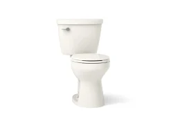 Two-piece round-front toilet, 1.28 gpf