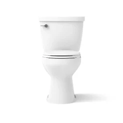 Two-piece round-front toilet, 1.28 gpf