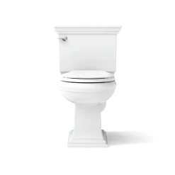 Two-piece round-front toilet, 1.28 gpf