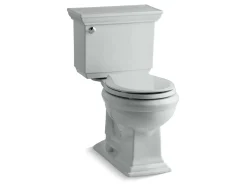 Two-piece round-front toilet, 1.28 gpf