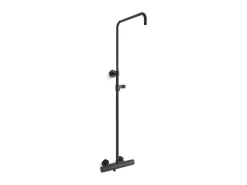 Two-way exposed thermostatic valve and shower column kt
