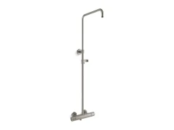Two-way exposed thermostatic valve and shower column kt