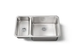 31-1/2" undermount double-bowl kitchen sink