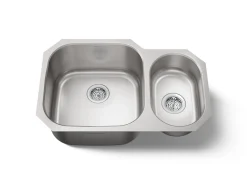30-3/4" undermount double-bowl kitchen sink