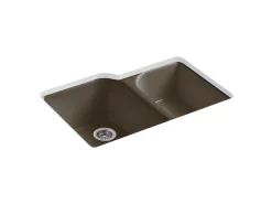 33" undermount double-bowl kitchen sink