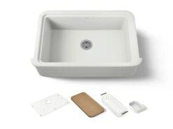 35-1/2" undermount single-bowl farmhouse workstation kitchen sink