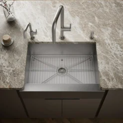 29-1/2" undermount single-bowl farmhouse kitchen sink