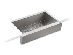 35-1/2" undermount single-bowl farmhouse kitchen sink