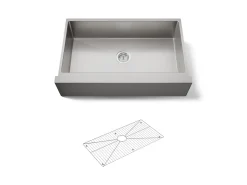 35-1/2" undermount single-bowl farmhouse kitchen sink