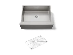29-1/2" undermount single-bowl farmhouse kitchen sink