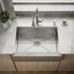 29-1/2" undermount single-bowl farmhouse kitchen sink
