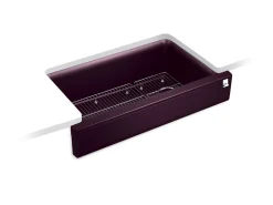 Undermount single-bowl farmhouse kitchen sink
