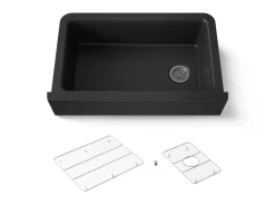 34" undermount single-bowl farmhouse kitchen sink