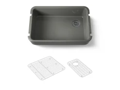 34" undermount single-bowl farmhouse kitchen sink
