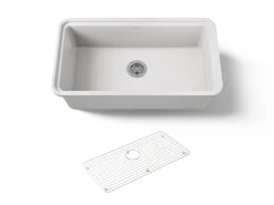 33" undermount single-bowl kitchen sink