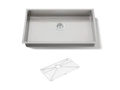 32" undermount single-bowl kitchen sink