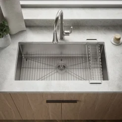 35" undermount single-bowl kitchen sink